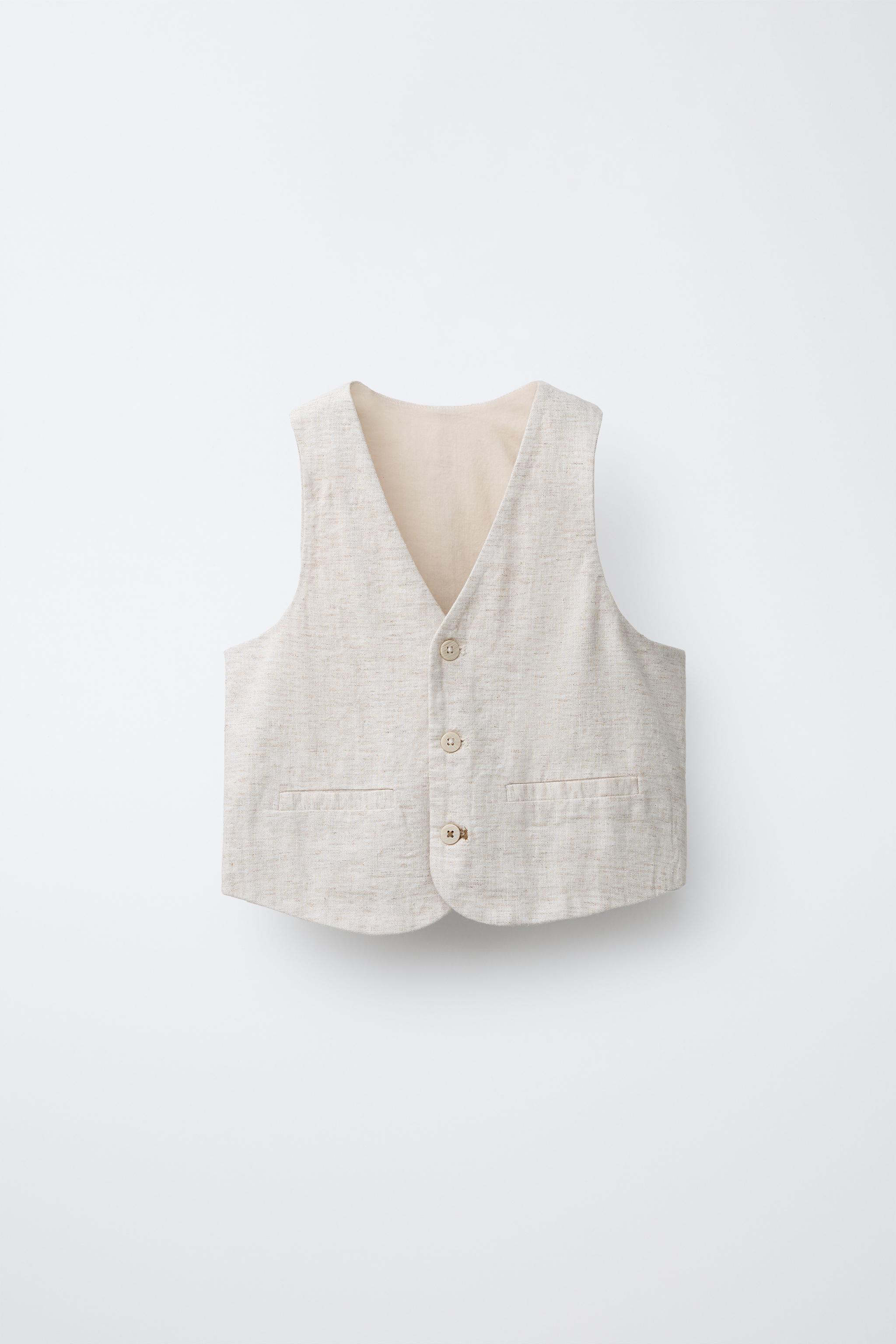 GILET DE COSTUME EN LIN