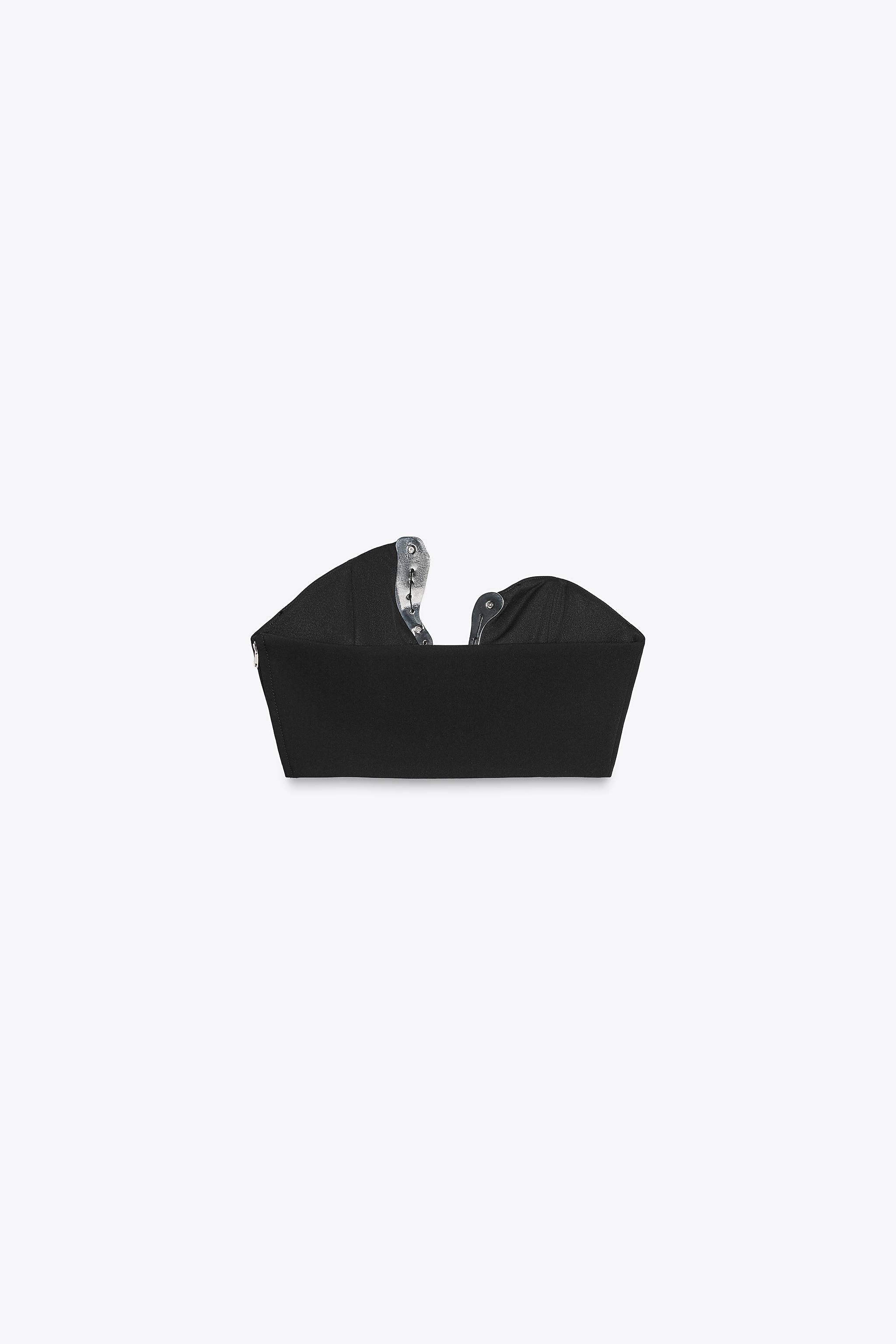 JEWEL DETAIL CROP TOP - Black | ZARA United States