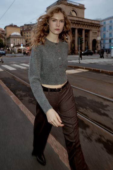 SOFT KNIT CARDIGAN - Mid-grey by Zara - Image 0