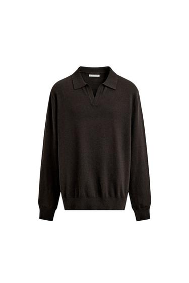 POLO PUNTO REGULAR FIT - Chocolate de Zara