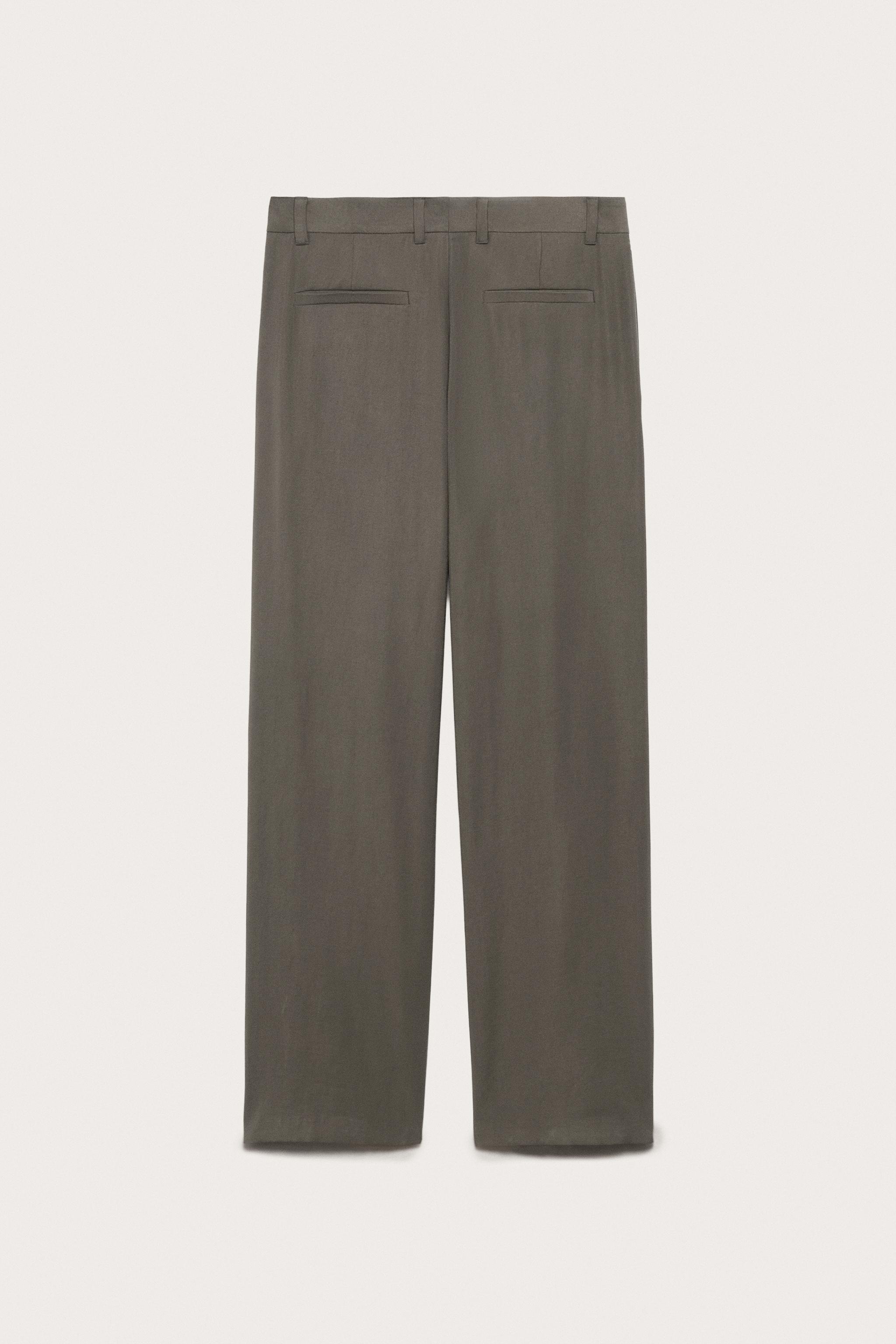 Мужские брюки Zara LIMITED EDITION FLOWY DRAPED PANTS — фото 6