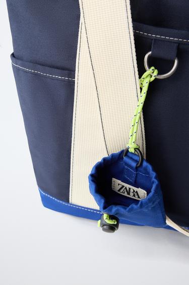 Zara CONTRAST BOWLING BAG - Blue