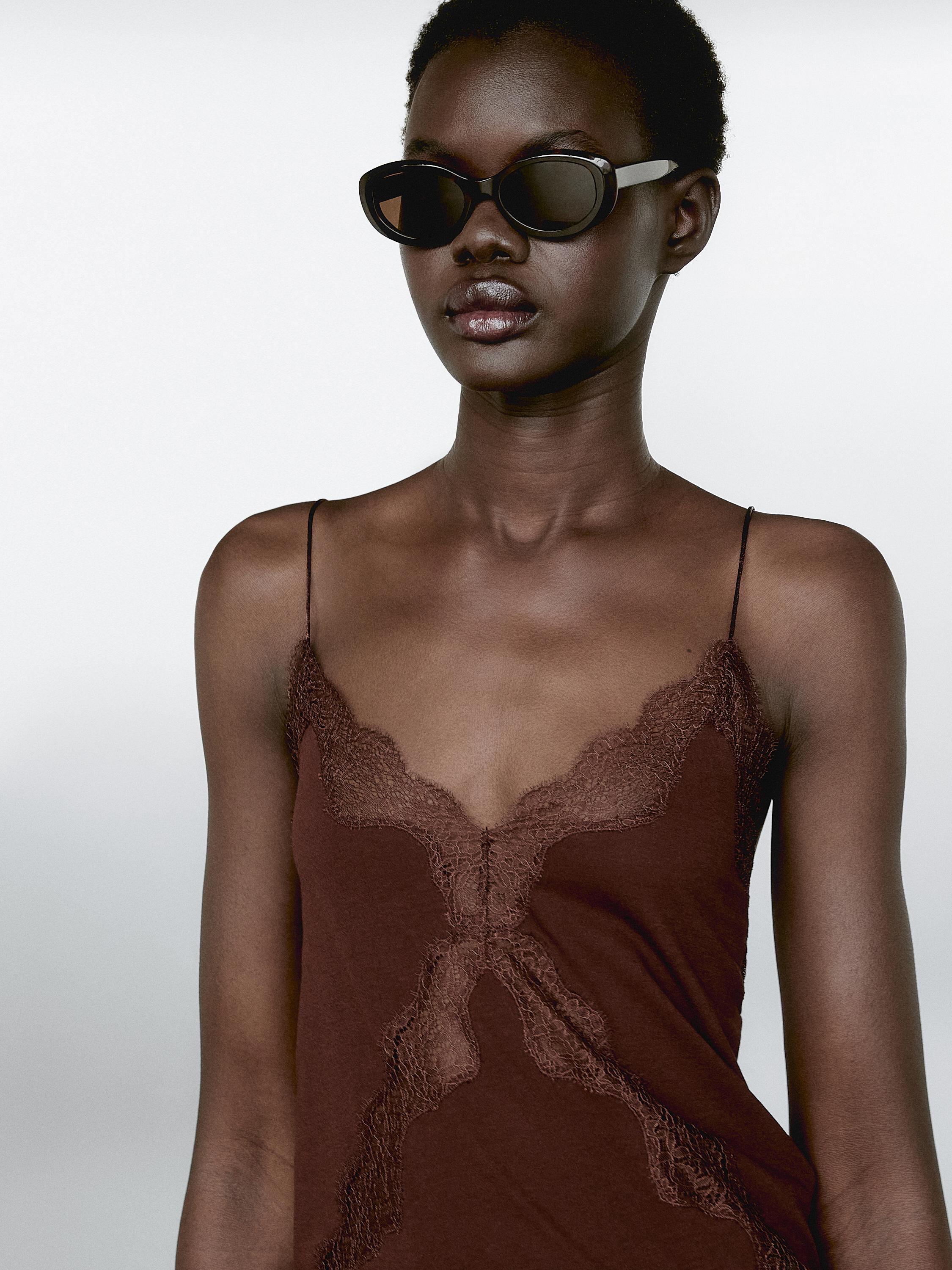 Lace camisole top | ZARA United States Lace camisole top | ZARA United States
