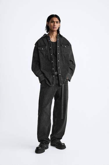 ДЖИНСЫ BAGGY FIT — ЧЕРНЫЙ от Zara — изображение 0