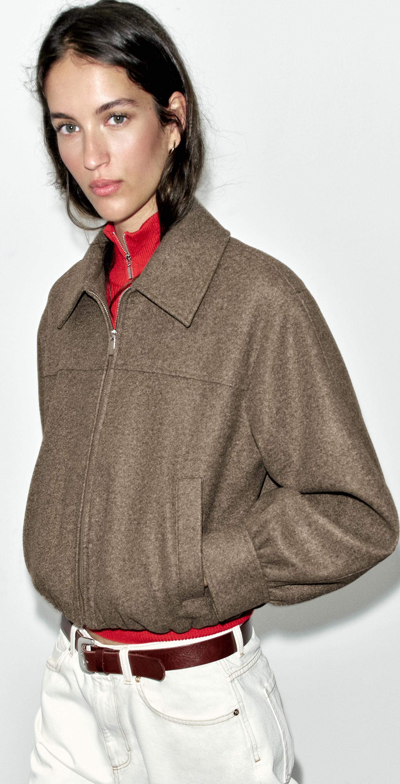SOFT ZIP JACKET — Mink