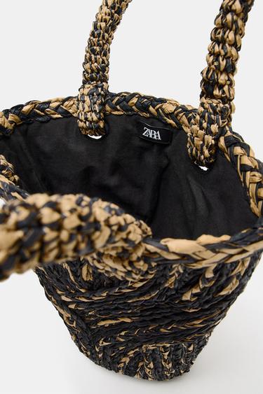 BRAIDED TOTE BAG - Multicoloured by Zara - Image 4