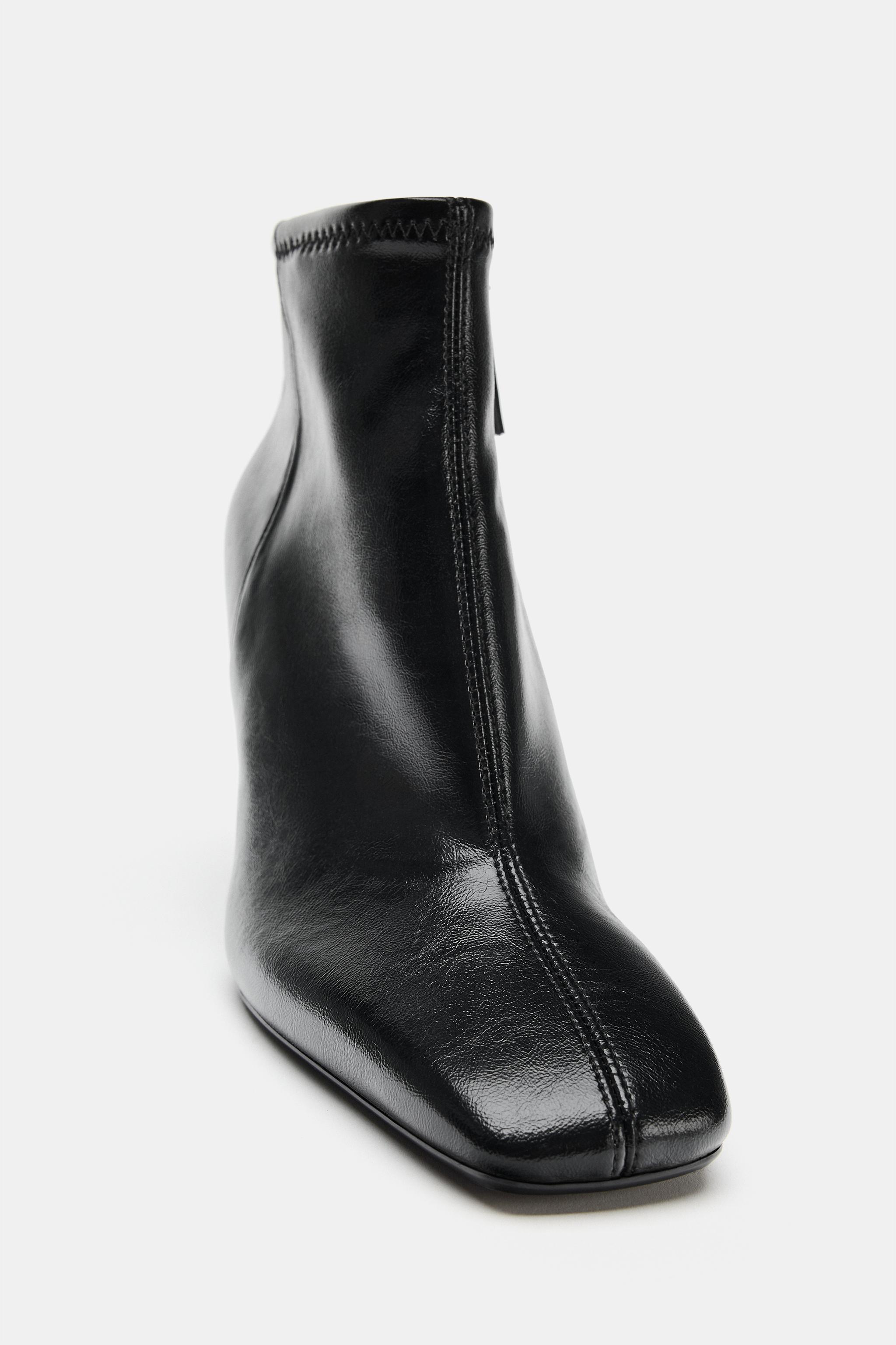 HEELED ANKLE BOOTS - Black | ZARA United States