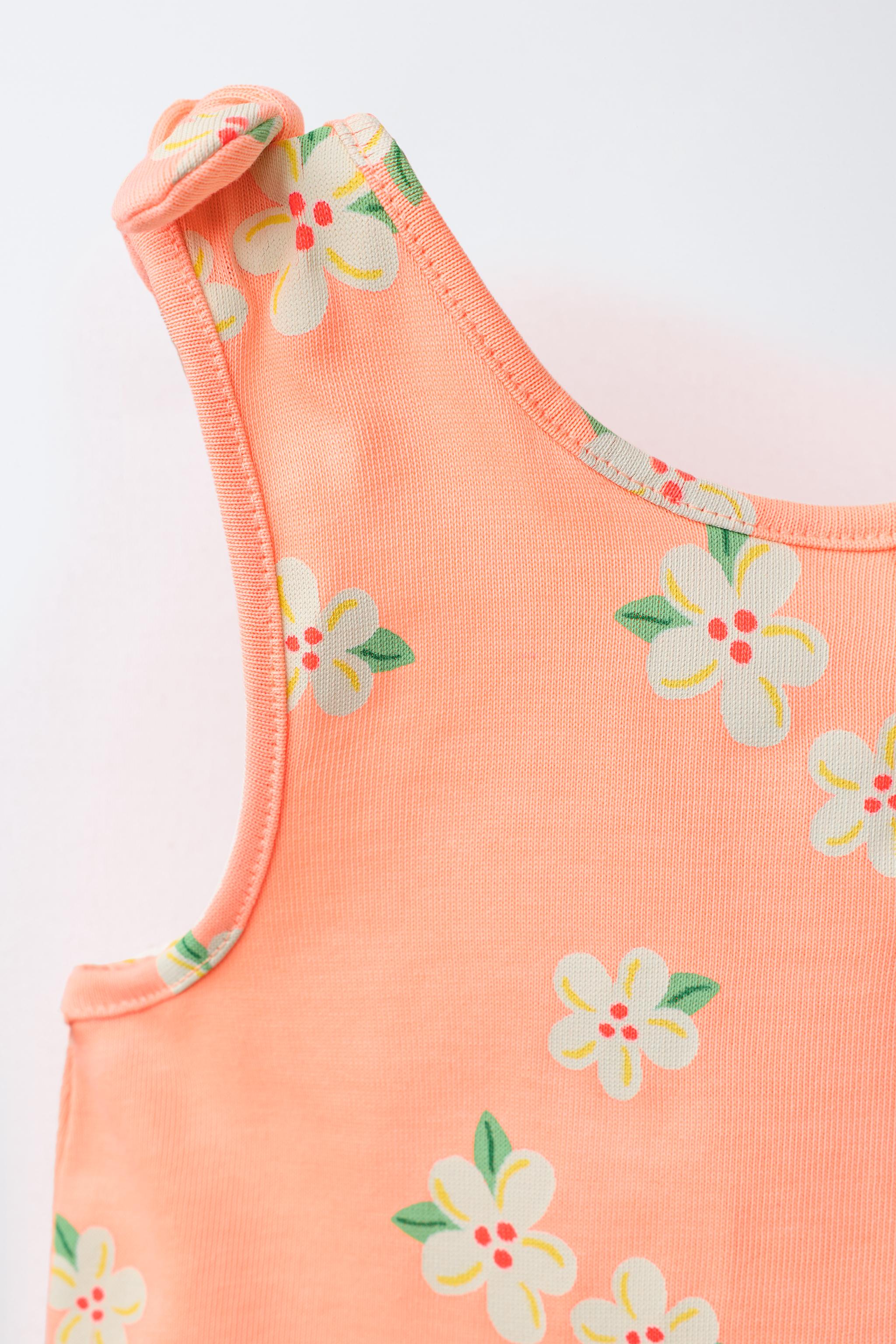 COMBI-SHORT À FLEURS