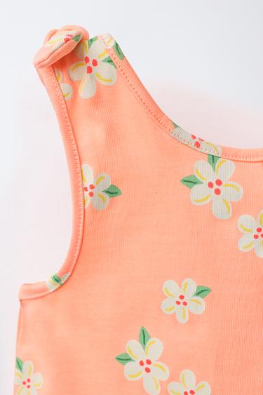 COMBI-SHORT À FLEURS - Mandarine de Zara - Image 2