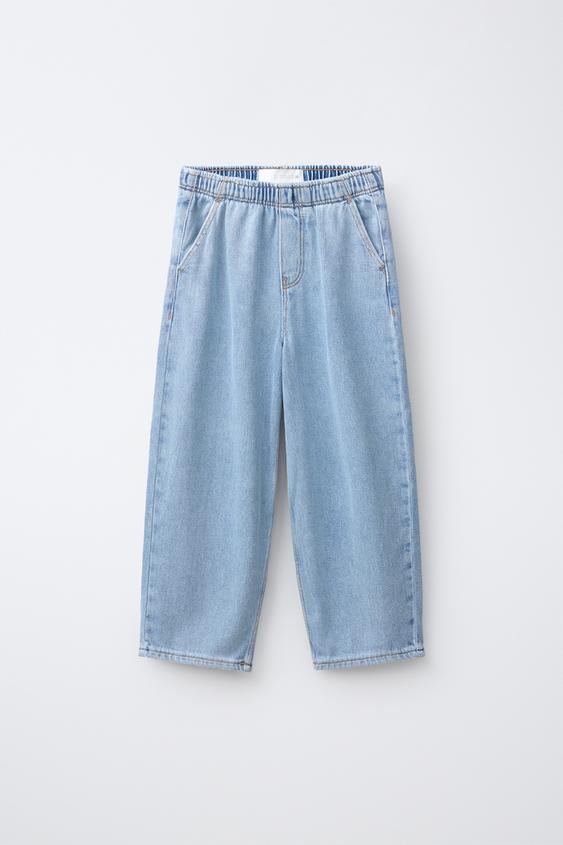 JEANS LOOSE EFECTO LAVADO - Azul de Zara - Imagen 0