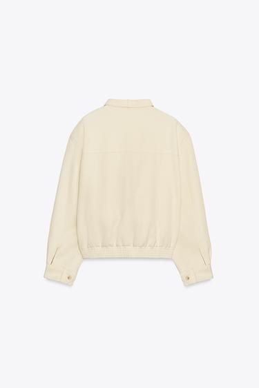 ZW COLLECTION BUTTONED JACKET - Ecru by Zara - Image 6