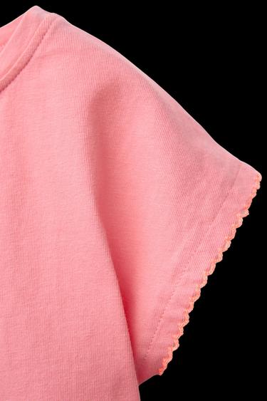 EMBROIDERED TEXTURED BLOUSE - Pink by Zara