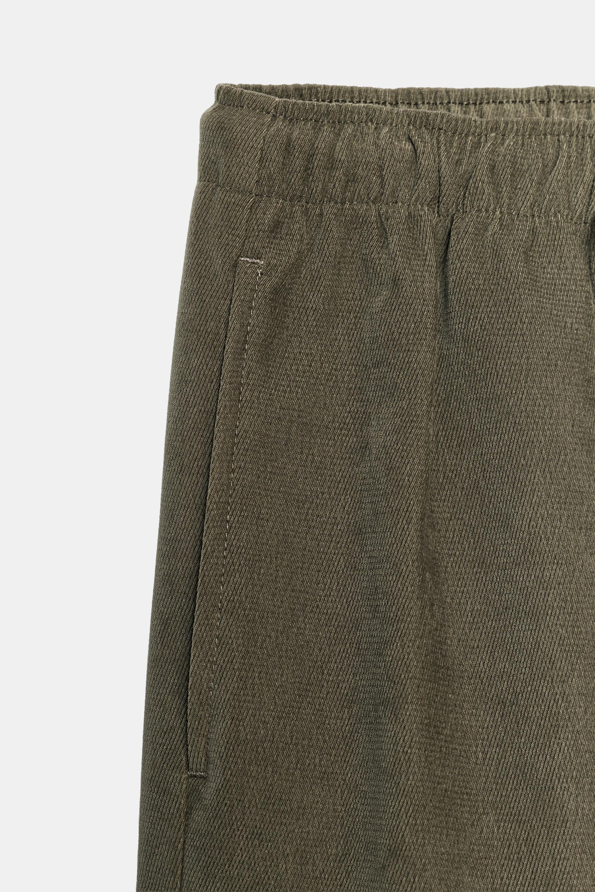 WIDE-LEG ELASTIC WAIST PANTS
