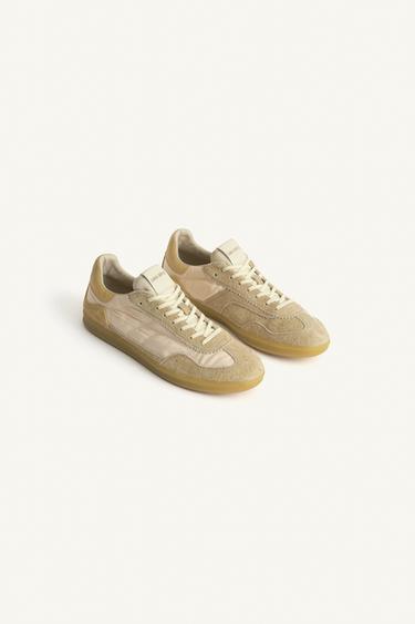 LTHR SNKRS - Beige di Zara