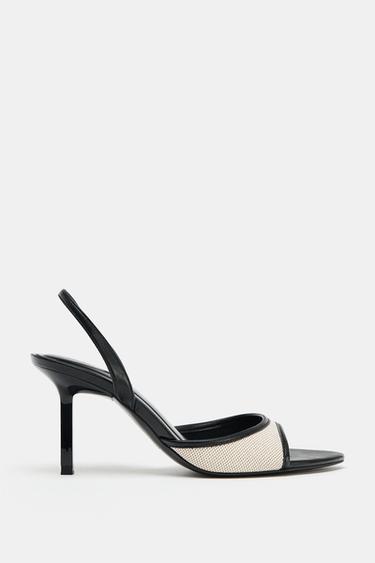 COMBINED HEEL SANDALS - Black by Zara