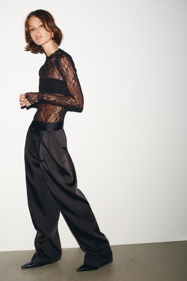 BODY EN DENTELLE - Noir de Zara - Image 2
