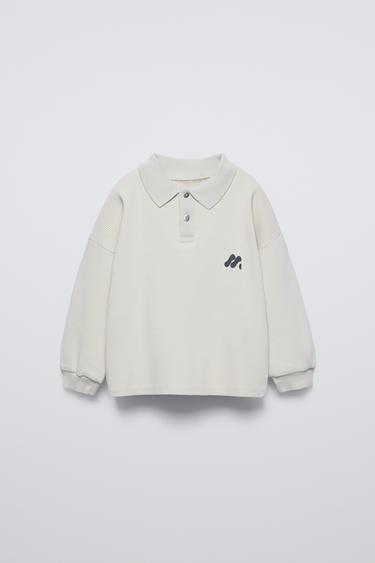RIBBED POLO SHIRT - Ice by Zara