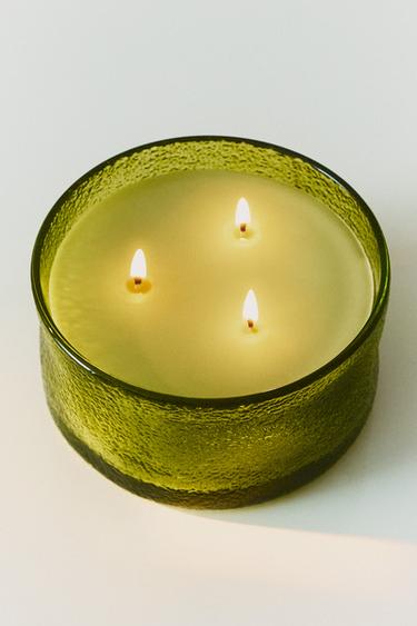 Zaras (500 G) DOFTLJUS BERGAMOT & SANDALWOOD - Naturfärg/grön