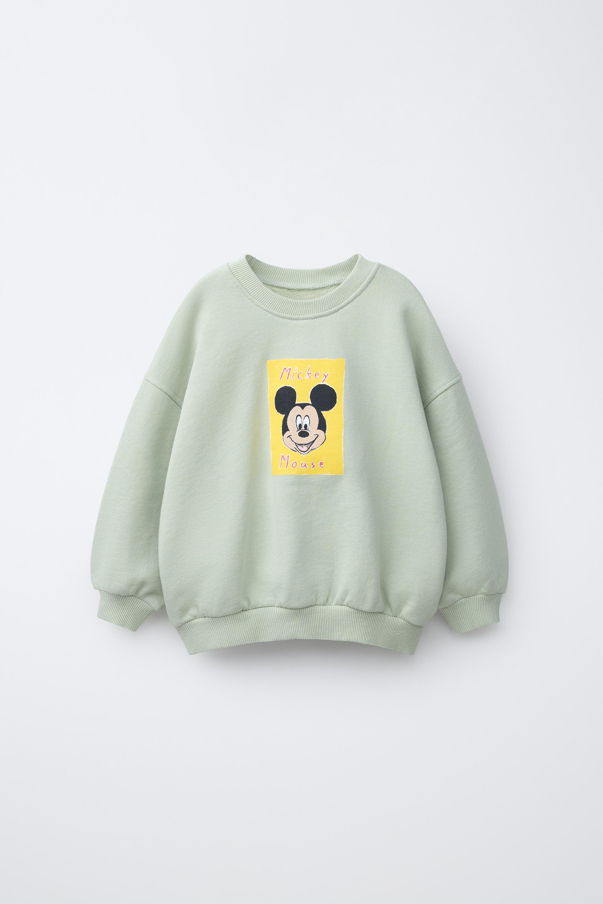 新品 ZARAミッキースウェットSサイズ ZARA】MINNIE + MICKEY HARRY X DISNEY スウェットシャツ (ZARA/ニット
