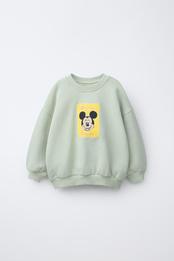 MICKEY MOUSE © DISNEY PRINT SWEATSHIRT - Sea green by Zara - Image 0