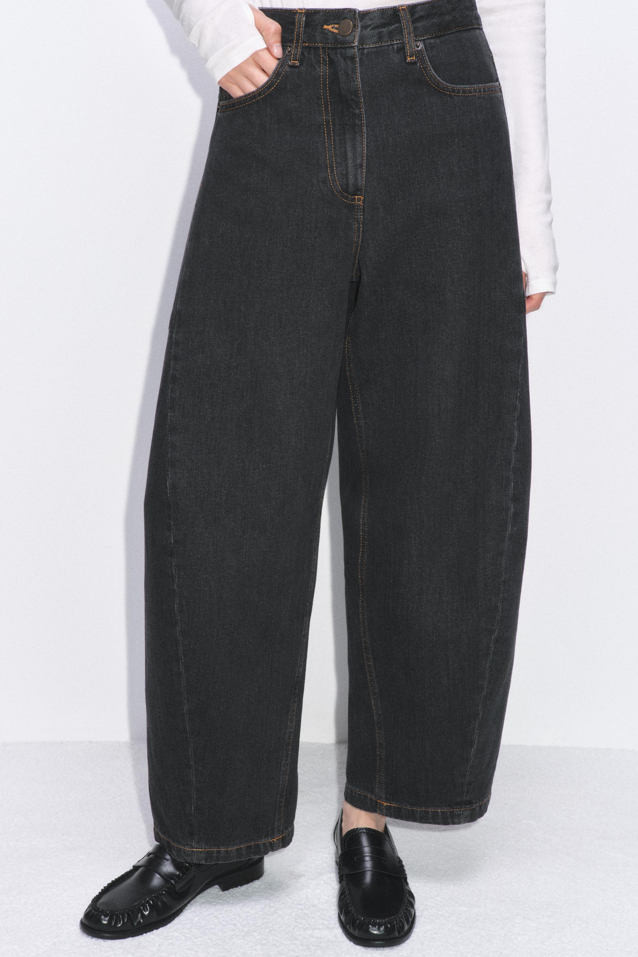 ZW COLLECTION MID-RISE ANKLE BALLOON JEANS