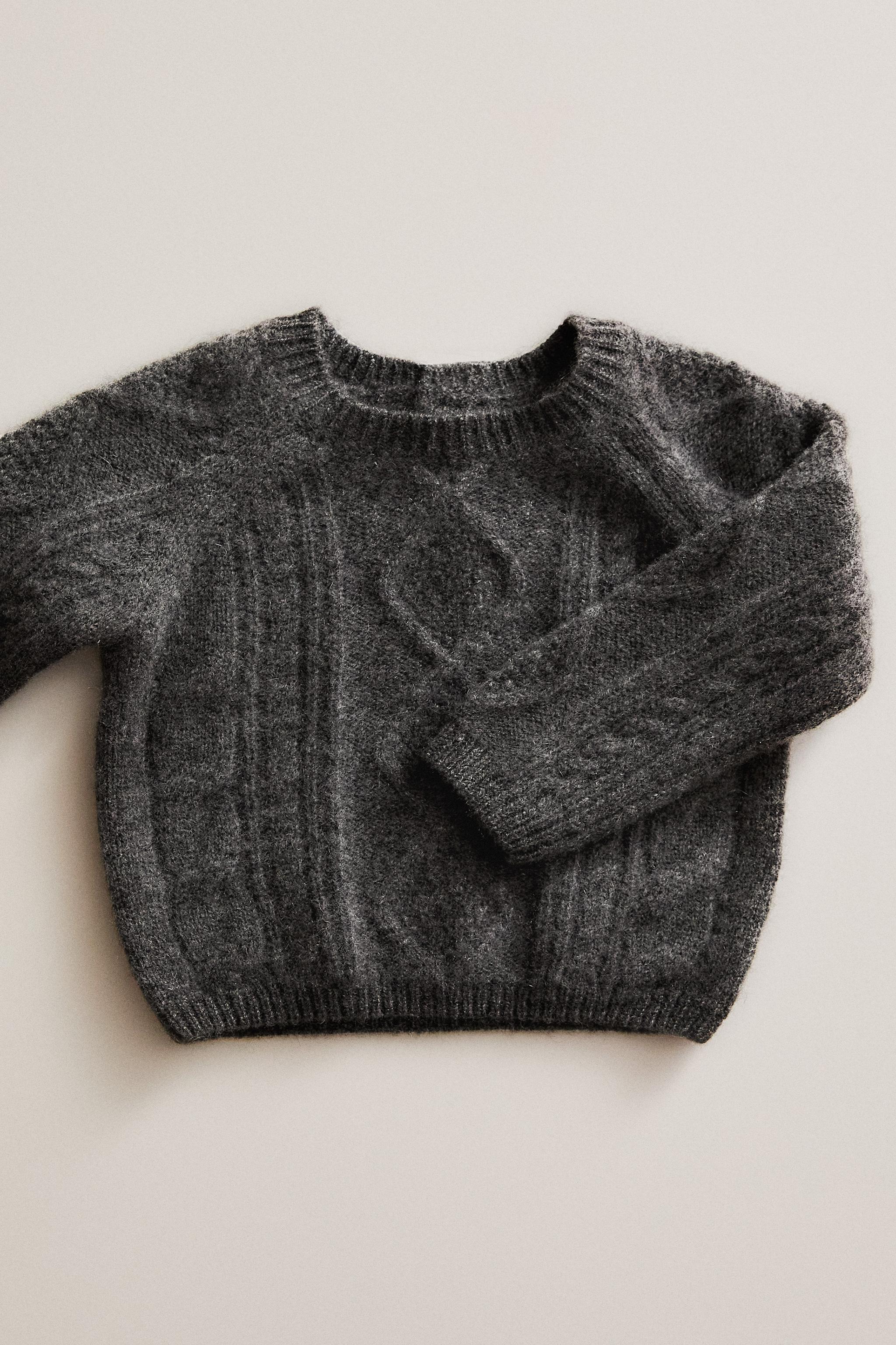 BABY CABLE-KNIT CASHMERE SWEATER