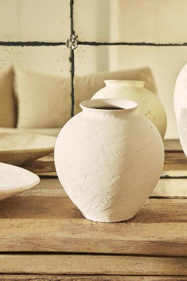 TEXTURED CERAMIC VASE - Grey by Zara - Image 7