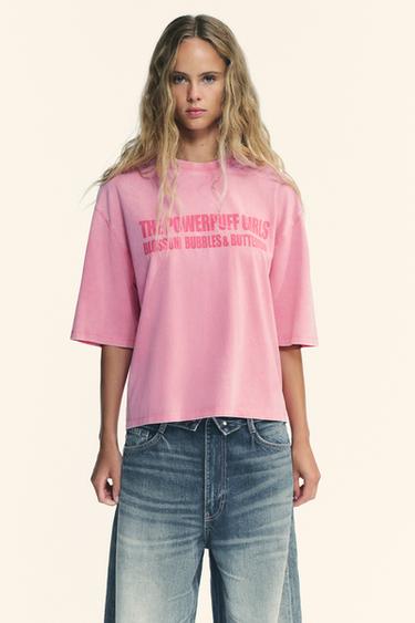 THE POWERPUFF GIRLS™ FADED-EFFECT T-SHIRT - Pink by Zara