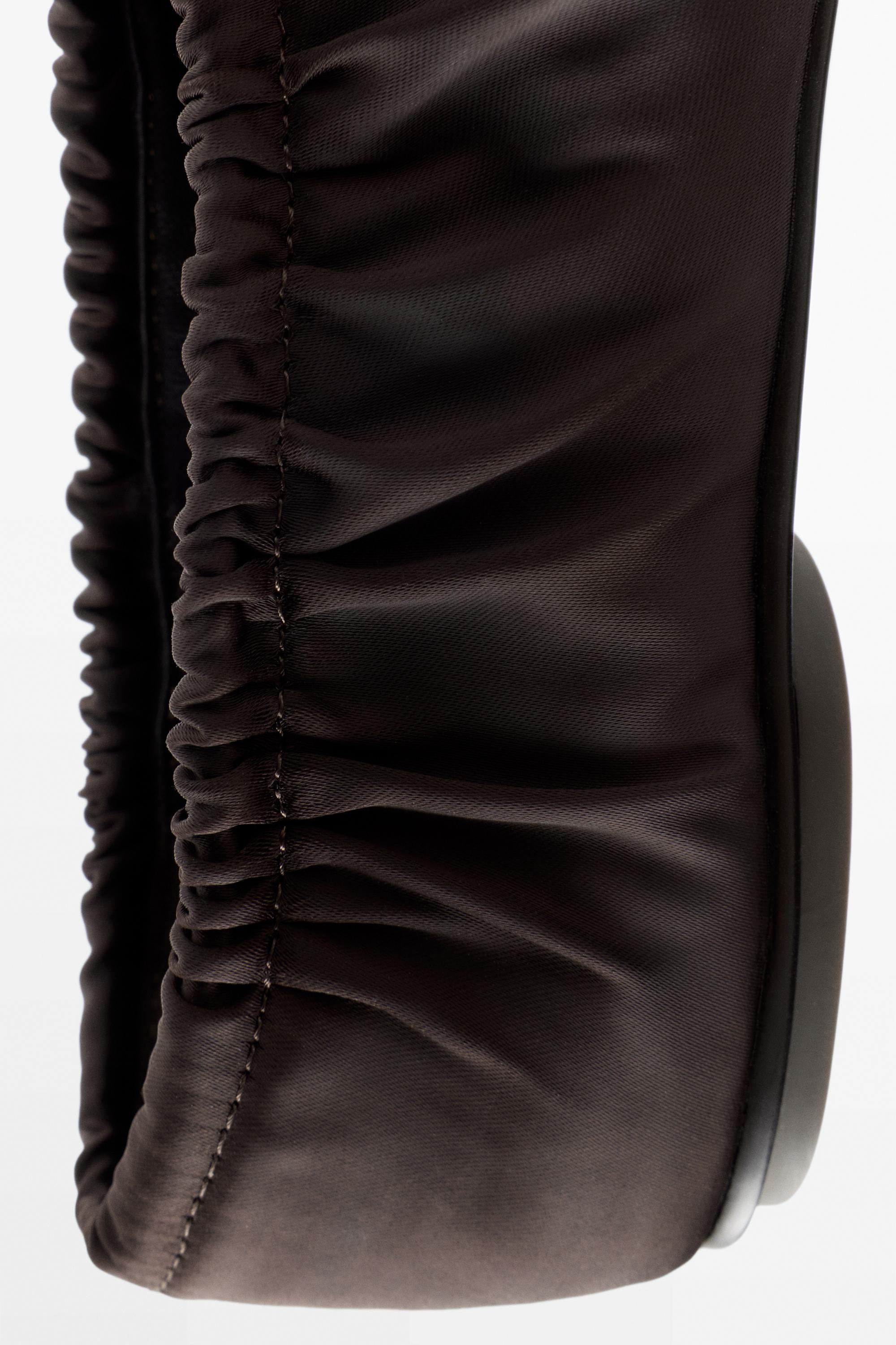 Ruched bow ballet flats