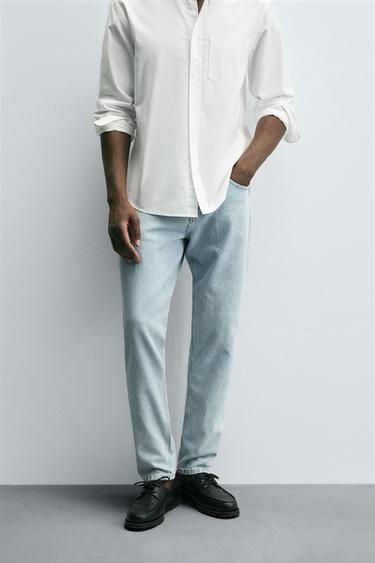 TIMELESS SLIM FIT JEANS - Mid-blue by Zara