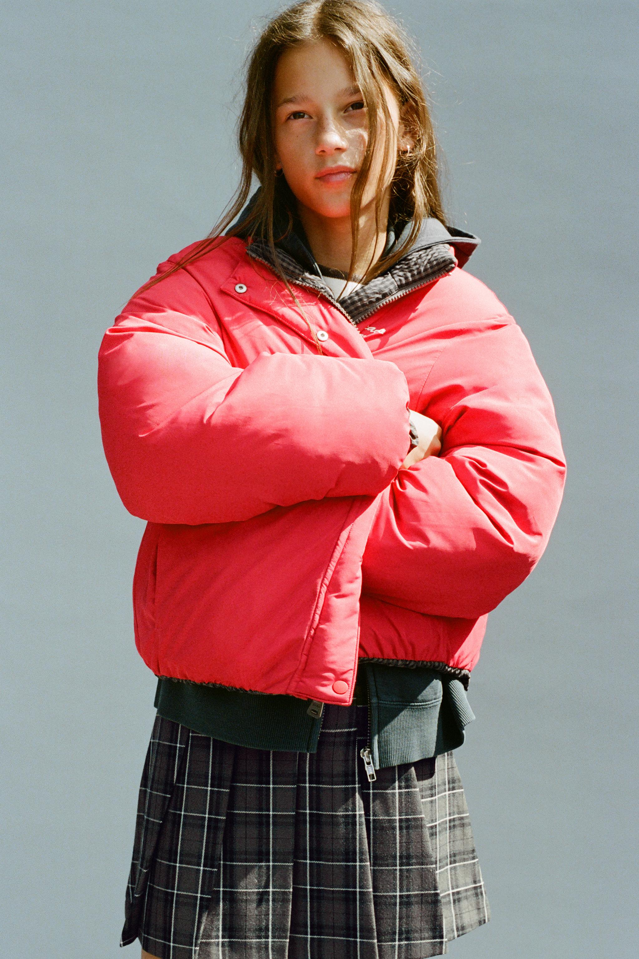BLOUSON MATELASSÉ RÉVERSIBLE À CARREAUX