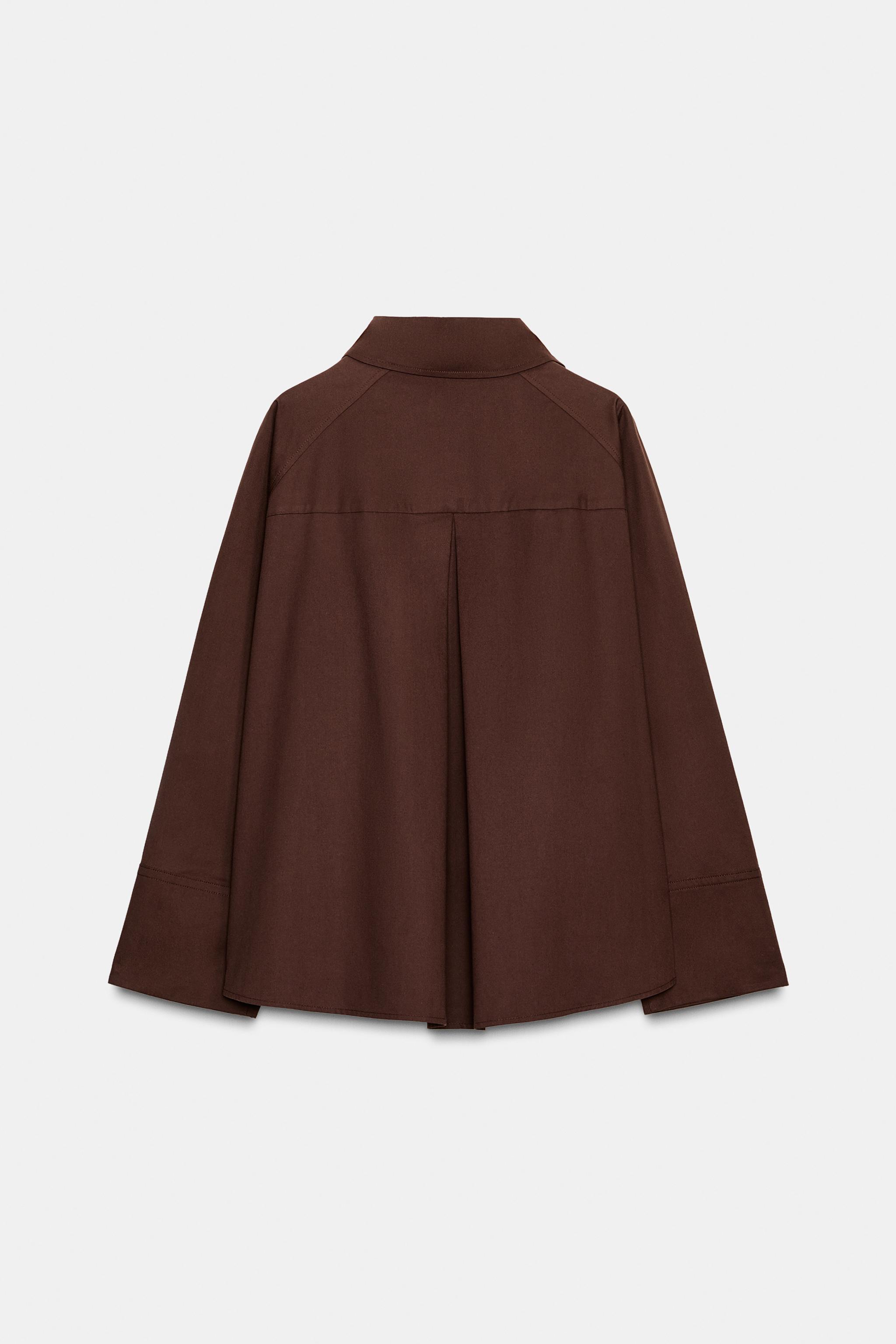 ZW COLLECTION OVERSIZED PLEATED SHIRT