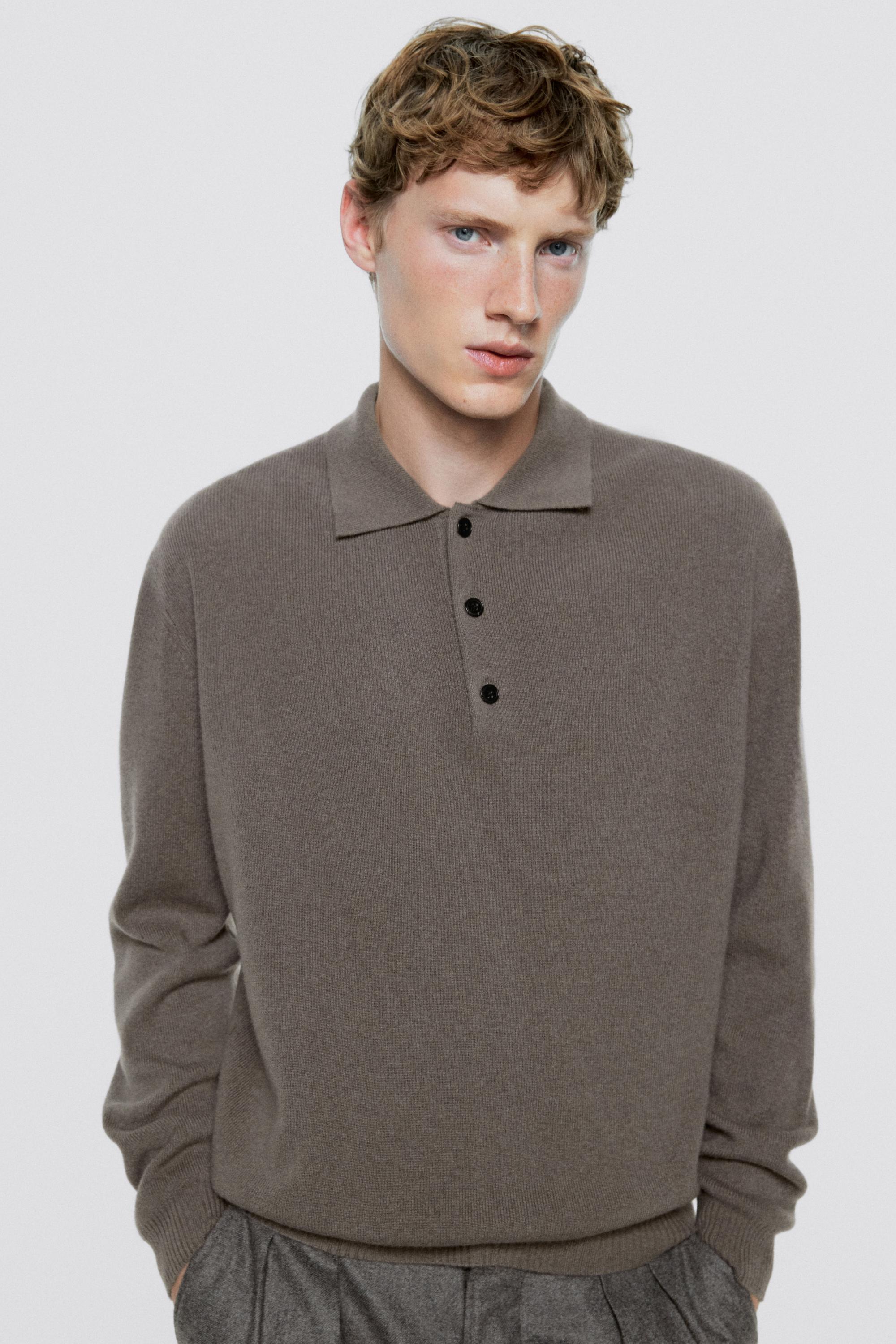 100% wool knit polo sweater - LIMITED EDITION