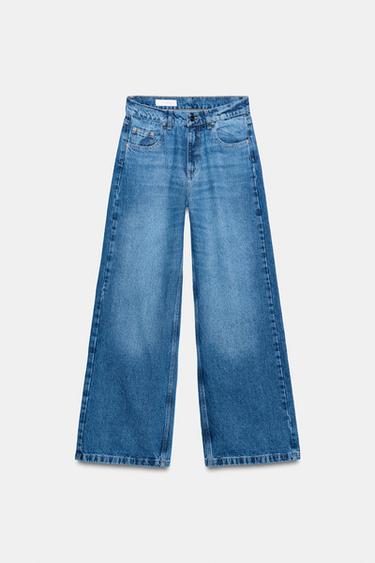 JEANS WIDE LEG TIRO ALTO ZW COLLECTION - Azul de Zara - Imagen 0