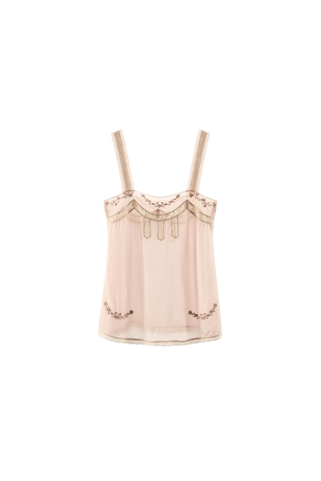 BEADED LACE COMBINATION TOP - image 3