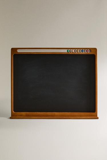 CHILDREN'S WOODEN BLACKBOARD - Brown by Zara - Image 0