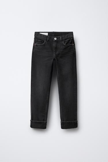 STRAIGHT JEANS - Black by Zara