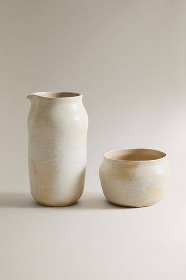 CERAMIC NIGHT SET (SET OF 2) - Ecru by Zara