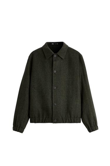 HERRINGBONE TEXTURED JACKET
