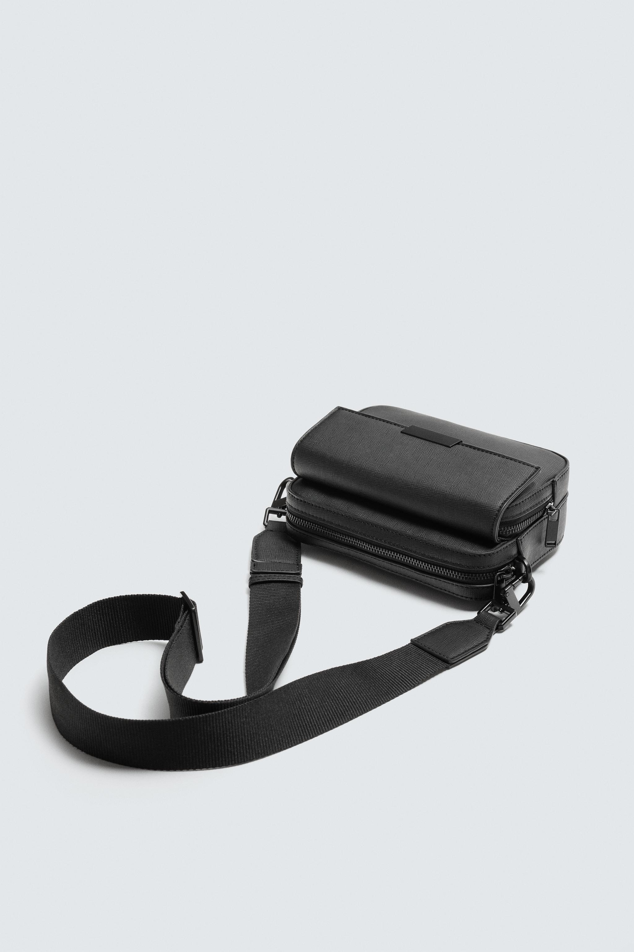 テクスチャードクロスボディバッグ - ブラック | ZARA Japan / 日本