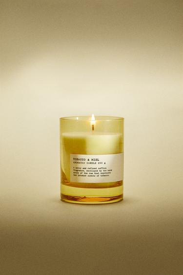 (200 G) BOUGIE PARFUMÉE TOBACCO & MIEL - Marron clair de Zara - Image 5