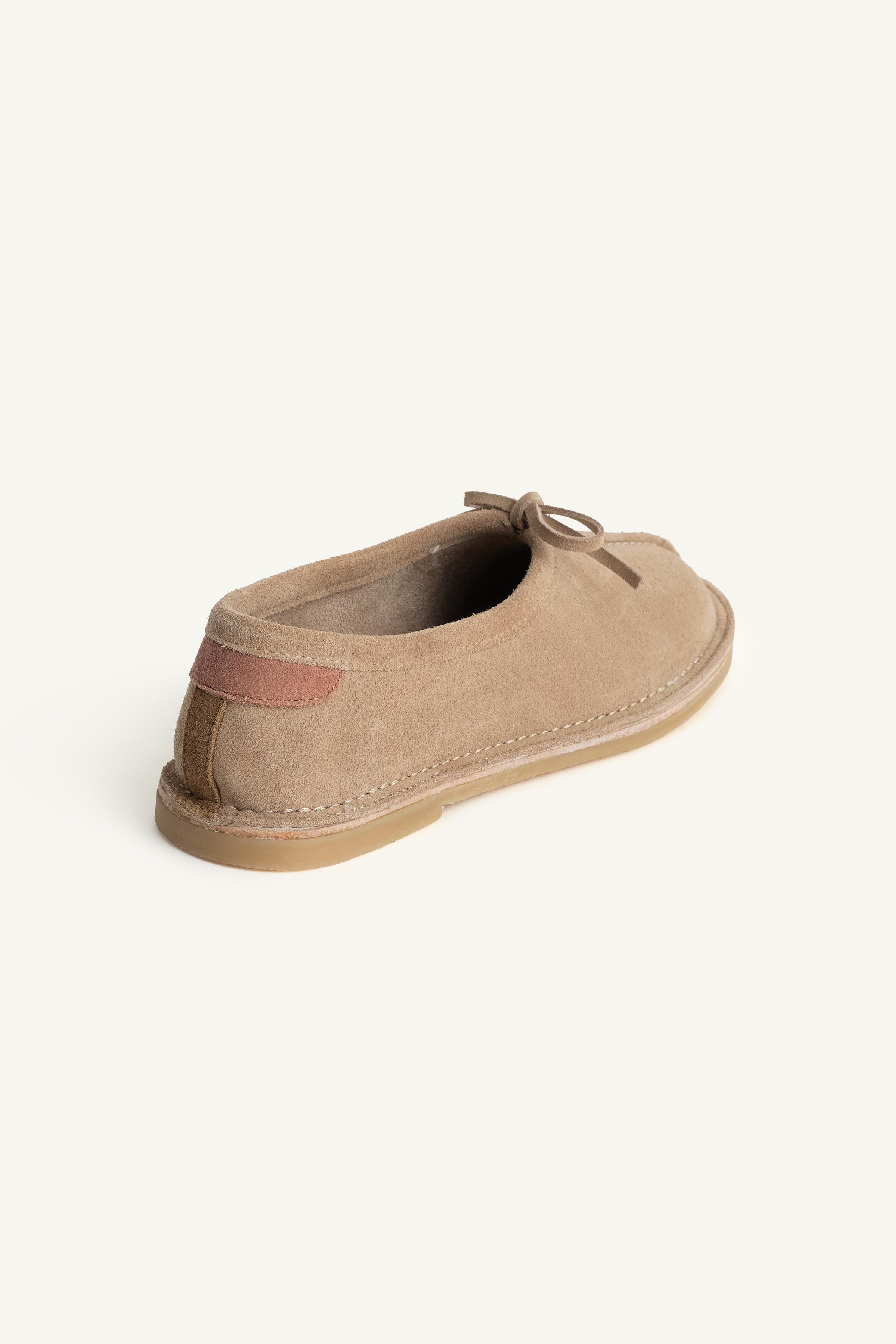 LEATHER BALLET FLATS