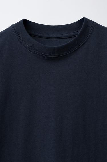 BASIC T-SHIRT - Navy blue by Zara - Image 2