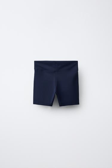 LEGGING CYCLISTE SPORTIF AVEC BANDES LATÉRALES - Bleu marine de Zara - Image 1