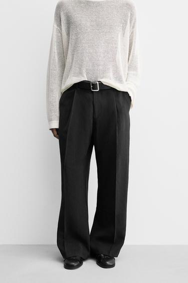FLIESSENDE ANZUGHOSE - Schwarz von Zara