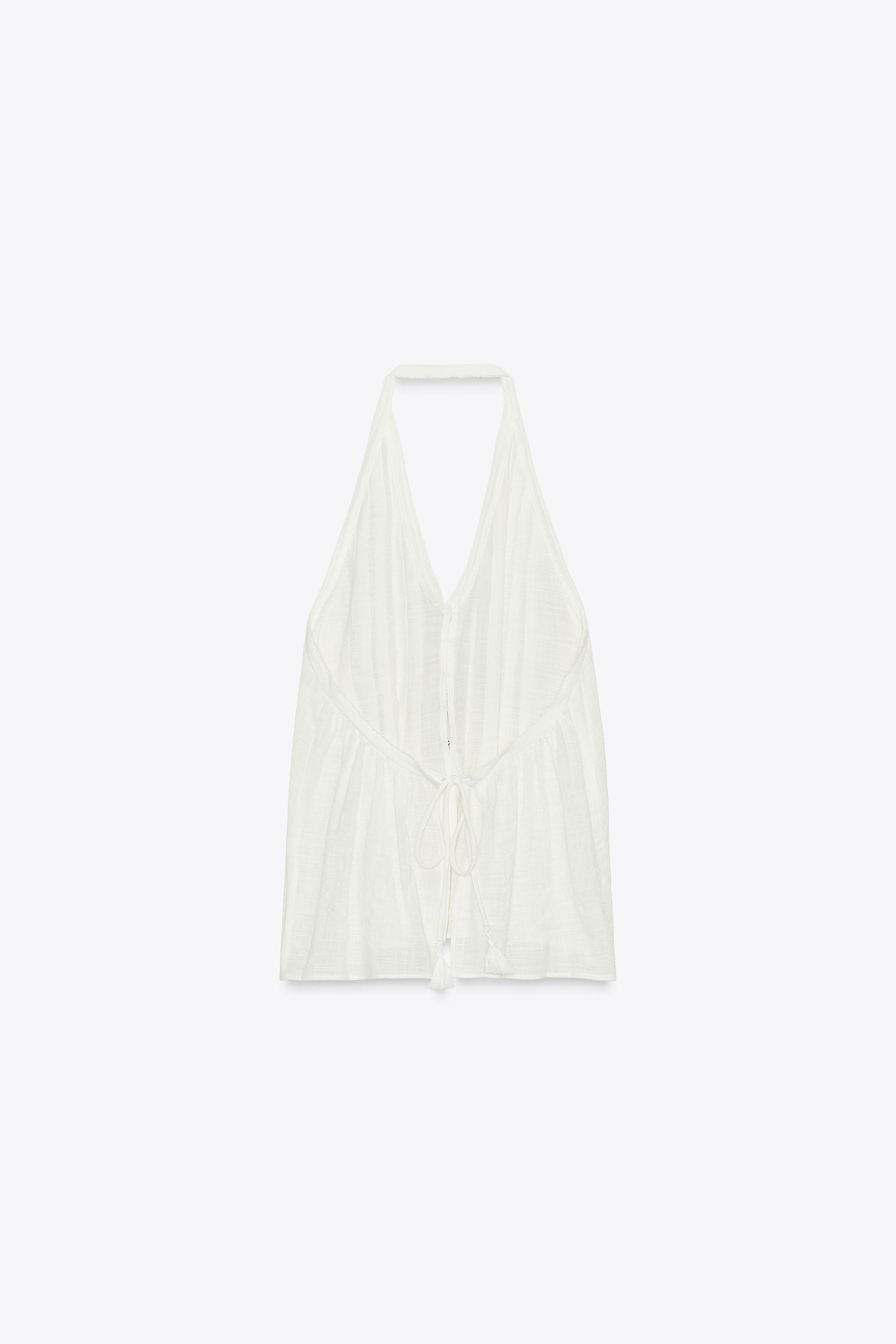 OPEN-BACK HALTER TOP