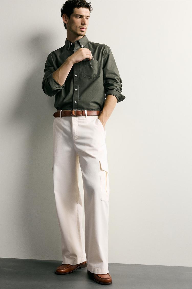 CAMISA OXFORD TEXTURIZADA DE CORTE REGULAR 6