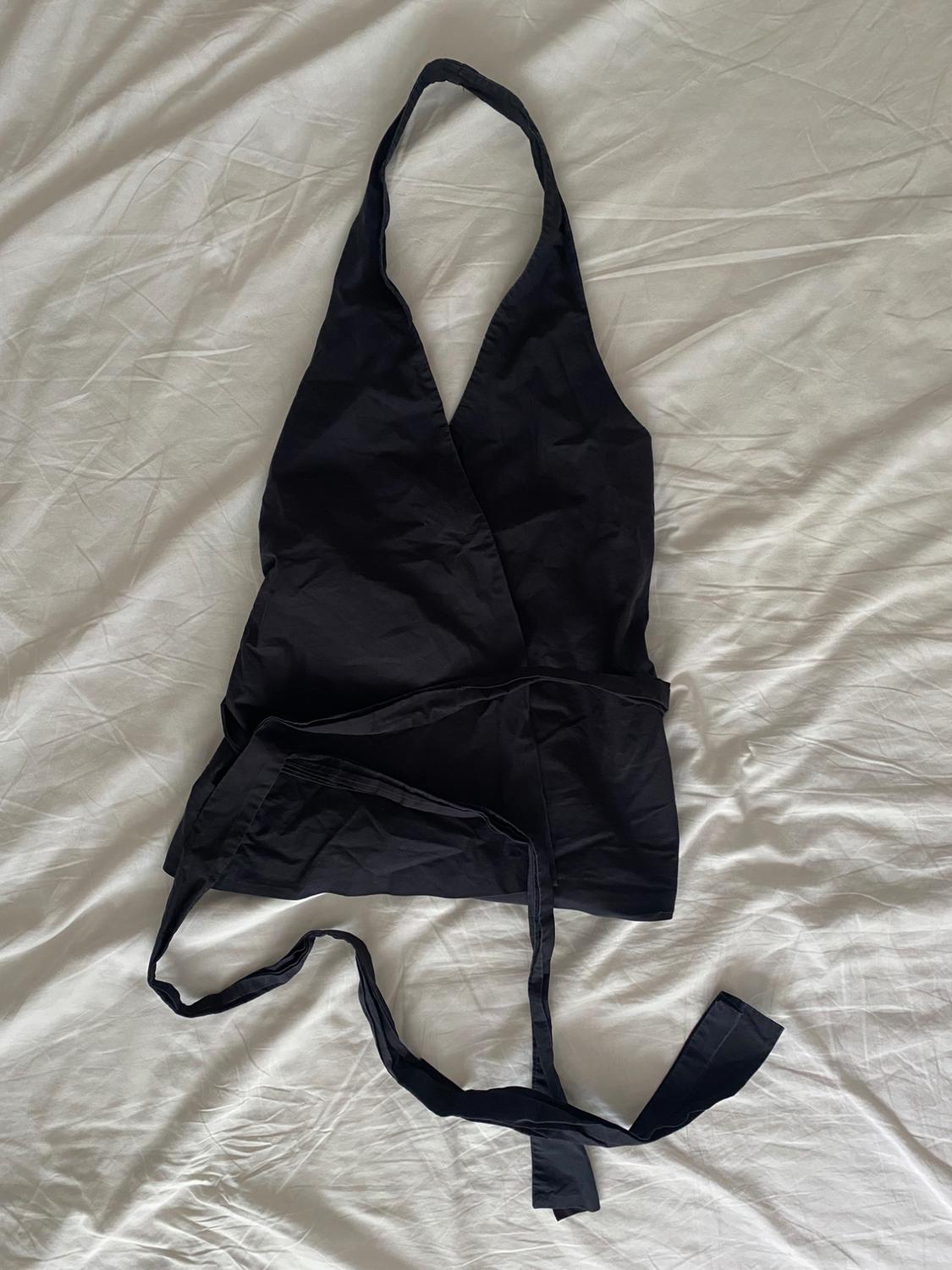 POPLIN WRAP TOP - Image 2