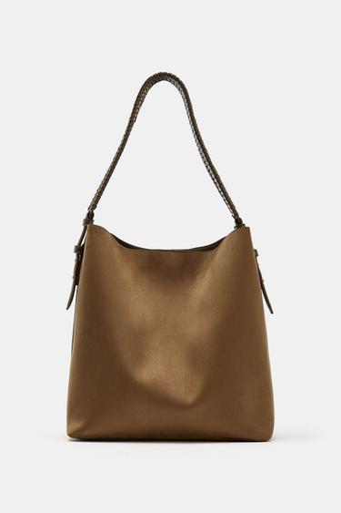 BOLSO SACA ASA TRENZADA -  de Zara