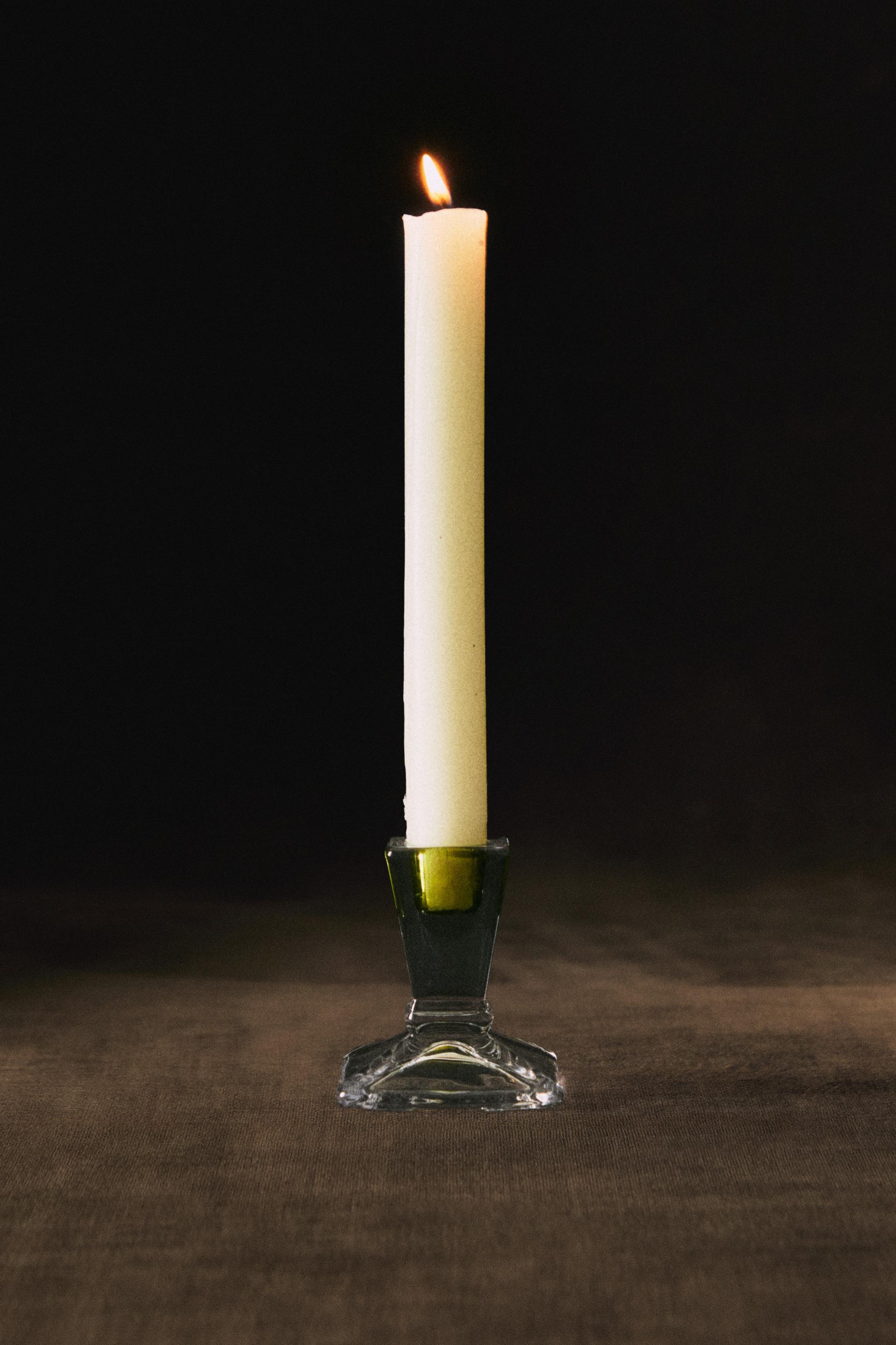 CHRISTMAS CRYSTAL CANDLESTICK